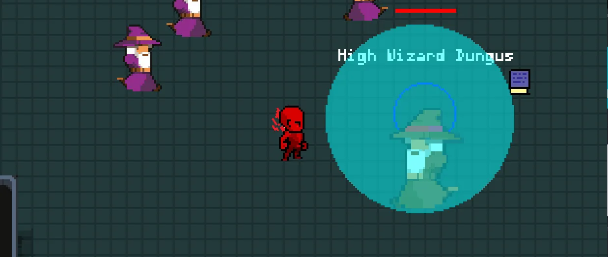 New wizard boss with aoe attack